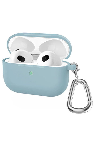 Choice حافظة سماعات أذن سيليكون 11 باللون الأزرق الفاتح لأجهزة Airpods 4 /2 A...