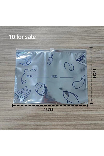 Choice A1 10Pcs Silver Aluminum Foil Zip-lock Bags - Food Grade Aluminized My...