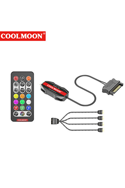 Choice Black 3 in 1 3 in 1/2 in 1 ARGB Controller Cable 5V 3 Pin 3Pin To SATA...