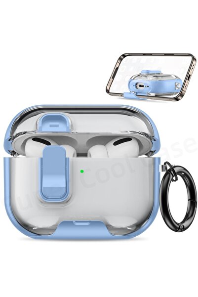 Choice جراب حماية لسماعات AirPods Pro 3 باللون الأزرق السماوي (إصدار 2025) مع...