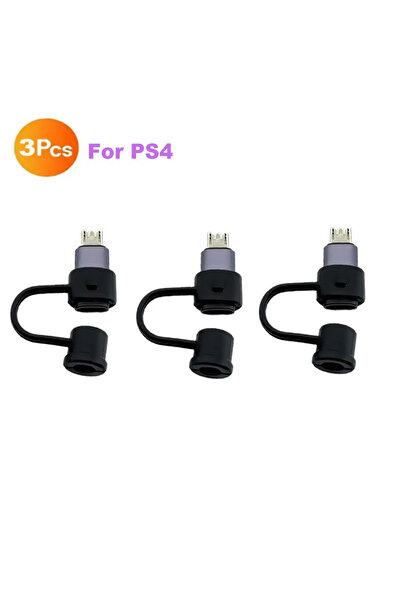 Choice محول كابل شحن USB من النوع C ثلاثي القطع لجهاز PS4، سلك شاحن USB-C PD ...