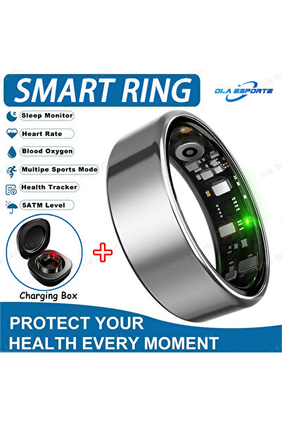 Choice خاتم سيلفر برو 7 الجديد الذكي لعام 2025، مزود بميزات مراقبة معدل ضربات...