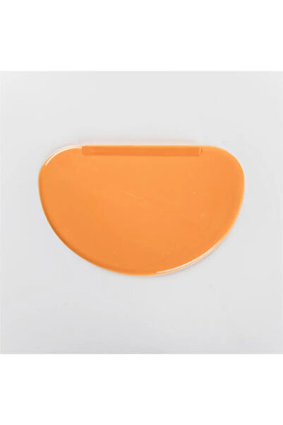 Choice مكشطة عجين كريمة بلاستيكية ناعمة ومرنة برتقالية اللون، ملعقة كيك، قطاع...