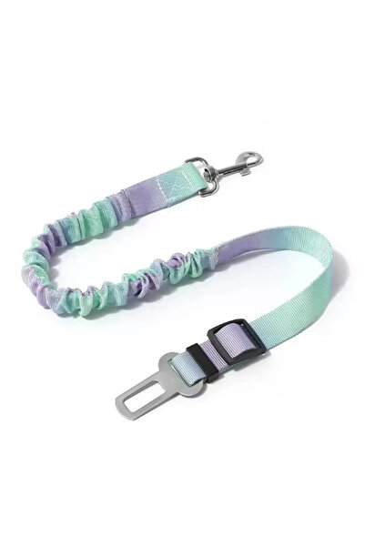 Choice green purple Adjustable Dog Car Seatbelts for Vehicle Nylon Pet Safety Seat Belt with Elastic Bungee