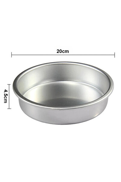 Choice قالب كيك دائري من الألومنيوم مقاس 20 سم - قالب تشيز كيك غير لاصق للخبز والبودينغ والحلويات | هوم با