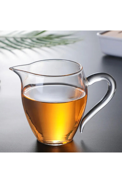 Choice3 كوب شاي أبيض مدبب من زجاج البوروسيليكات عالي الجودة سعة 350 مل، موزع ...