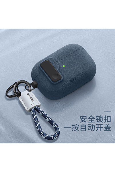 Choice جراب حماية جديد لسماعات AirPods Pro 3 باللون الأزرق C 9292 2025، مزود ...