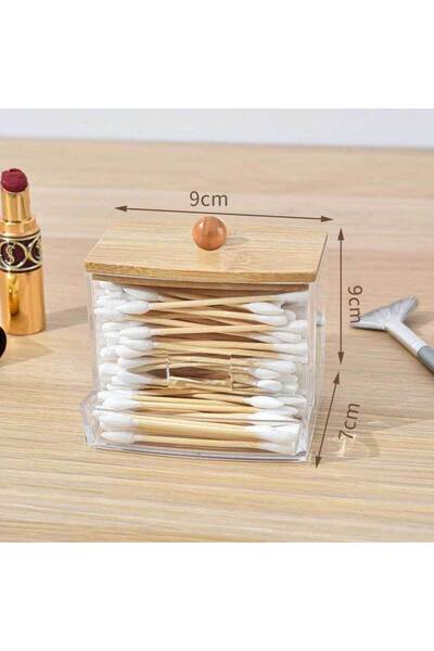 Choice علبة تخزين أعواد القطن من إس بي سي، موزع، حامل وسادات قطنية مع غطاء، ح...