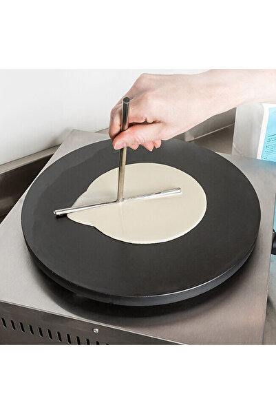 Choice أداة فرد عجينة الكريب الفرنسي، مصنوعة من الفولاذ المقاوم للصدأ، تشبه ع...