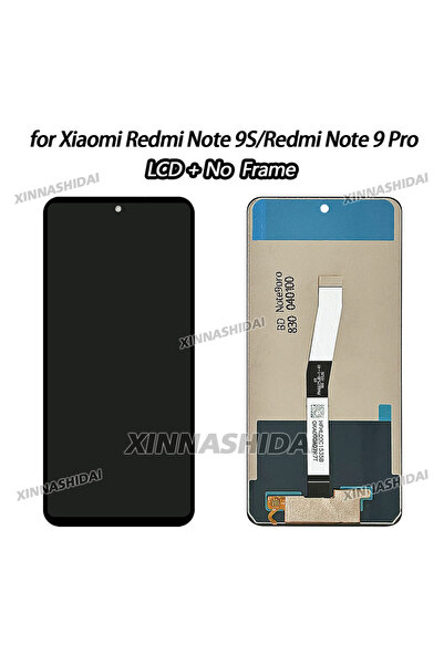 Choice8 شاشة LCD سوداء بدون إطار بجودة A+++ لهاتف Redmi Note 9S/Note 9 Pro، ش...