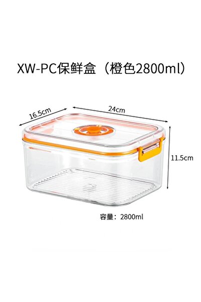 Choice 2800ml Vacuum Fresh-keeping Box Refrigerator Sealed Canister Microwava...