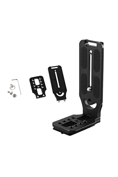 Choice حامل L أسود سريع الفك على شكل حرف L، لوحة كاميرا عالمية بقطر 1/4 بوصة،...