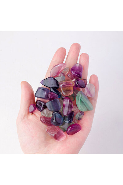 Choice ١٠٠ غرام من فلوريت قوس قزح، كيس ١٠٠ غرام من فلوريت قوس قزح الطبيعي، أح...