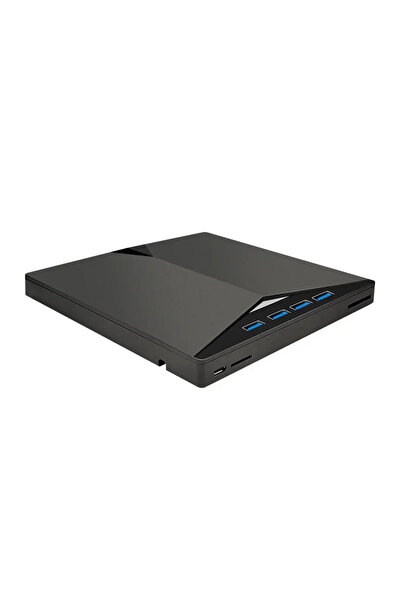 Choice محرك أقراص DVD/CD/RW خارجي 7 في 1 أسود اللون، مزود بمنفذ USB 3.0 من ال...