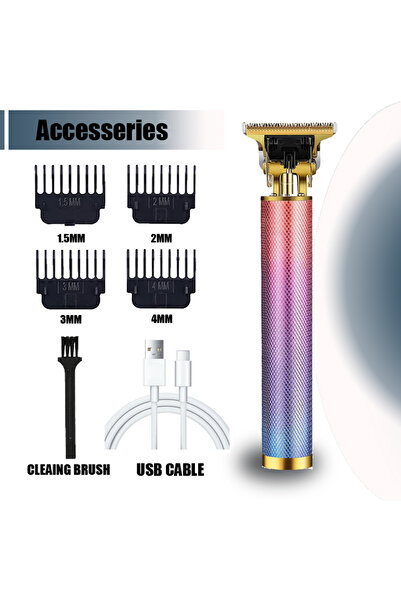 Choice ماكينة حلاقة الشعر الاحترافية ColorfulMesh T9 للرجال | شحن سريع USB-C ...