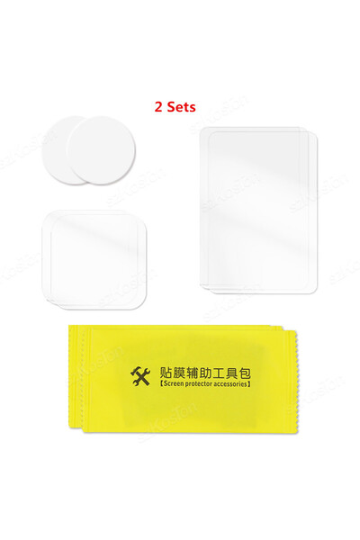 Choice طقم حماية شاشة عالمي مكون من قطعتين لعدسة كاميرا DJI Osmo Action 5 Pro، مصنوع من زجاج مقوى فائق الوضوح