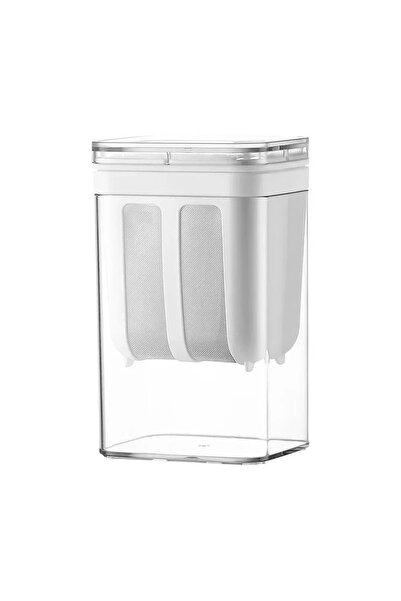 Choice مصفاة زبادي شفافة سعة 1100 مل، شبكة دقيقة، علبة شفافة، مصفاة جبن منزلي...