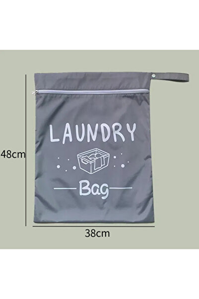 Choice Grey Laundry Bags with Zip, Waterproof Laundry Bag Travel, Reusable Wet Bag with Zip, Waterproof Lau