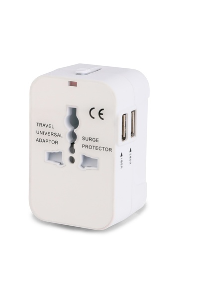 Choice محول عالمي TA010-WH، شاحن هاتف عالمي شامل، قابس طاقة تيار متردد للسفر،...