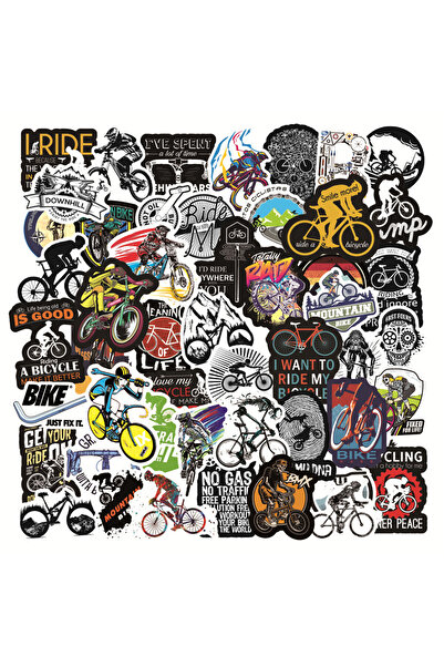 Choice Multicolor 50Pcs Mountain Bike Stickers Waterproof Outdoor MTB Bicycle...