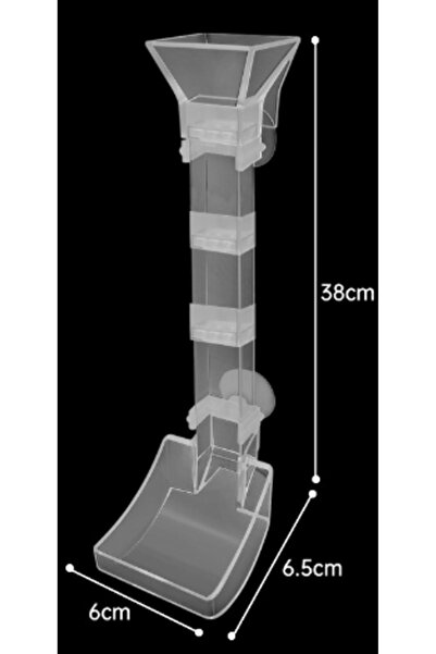 Choice1 أنبوب تغذية لحوض السمك بطول 38 سم، جهاز تغذية للأسماك والروبيان، أداة...