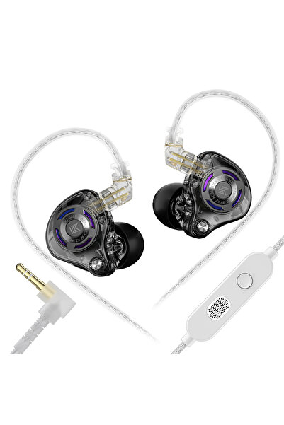 Choice سماعة ألعاب KZ-Gale سوداء اللون مزودة بميكروفون 3.5 ملم، بجودة صوت عال...