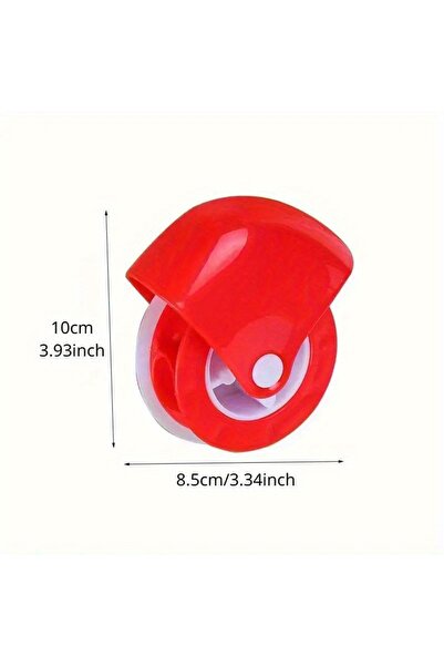 Choice قطاعة عجينة الفطائر اليدوية الحمراء سهلة الاستخدام - عجلة معجنات مثالية لحواف دقيقة، مثالية للمطبخ