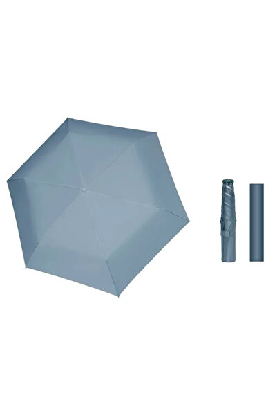 Choice مظلة ريشية زرقاء من الحديد 8K، خفيفة للغاية، سوداء اللون، واقية من الش...