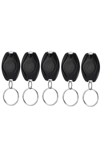 Choice CR2016 Black 5pcs Led Keychain light Mini Multicolored Cool Popular Wh...