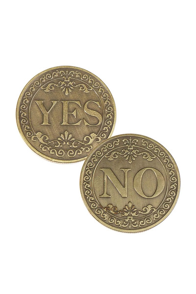 Choice ذهبي 1 برونزي نعم أو لا عملة تذكارية عملات غير نقدية لعبة جديدة نعم لا...