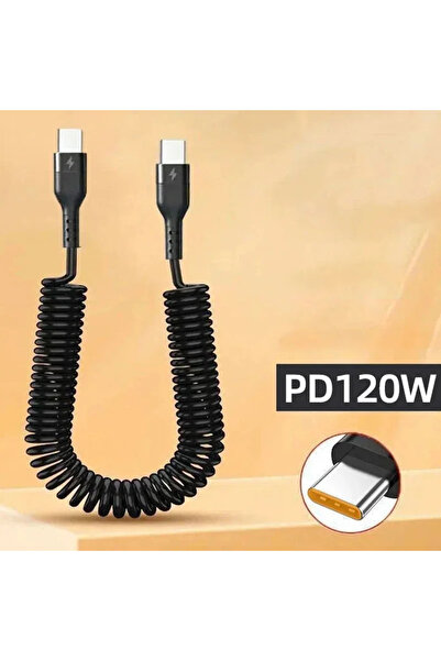 Choice كابل شحن سريع USB-C أسود بطول 1.8 متر، بقدرة 120 واط و6 أمبير، مزود بن...