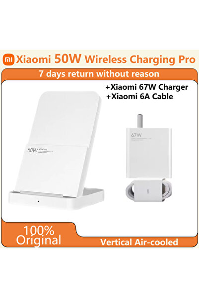 Xiaomi 50W Charging Original 50W Pro Vertical Air-cooled Wireless Charging Fast Charging Qi Stand for ..