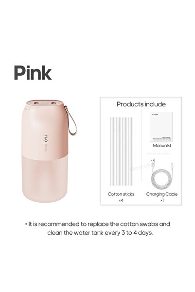 Choice Model A Pink KINSCOTER Ultrasonic Air Humidifier 300ml 2000mAh Battery USB Sprayer Diffuser Releases