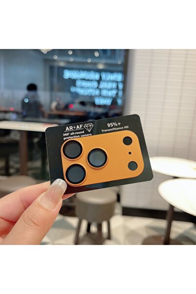 Choice زجاج مقوى عالي الوضوح لهاتف آيفون 17 برو ماكس (برتقالي) - ملحقات عدسة ...