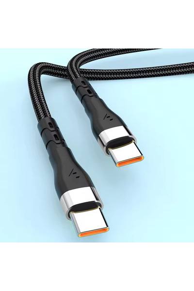 Choice كابل شحن فائق السرعة PD فضي بطول 1 متر بقدرة 120 واط لأجهزة S24 وS23 U...