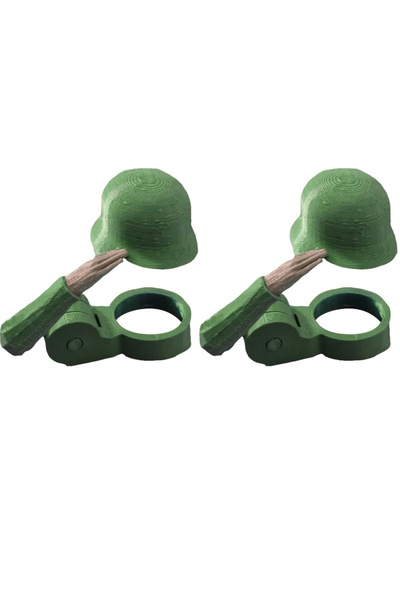 Choice 2Pcs Green 1-3pc Soldier Salute Beer Bottle Helmet Dustproof Beer Helm...