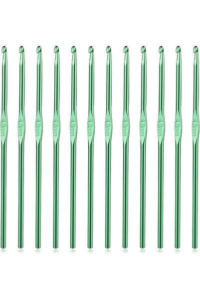 Choice5 4.0 MIUSIE 12PCS Aluminum Ergonomic Handle Crhet Hook Set Metal Crhet...