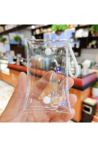 Choice 5.5x8.5cm WHITE Small Transparent Coin Purse PVC Clear Mini Female Pur...