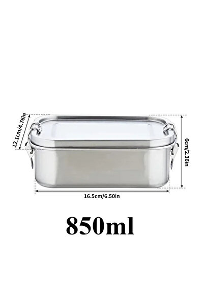 Choice 850ml 1PC Portable Stainless Steel Lunch Box for Kids and Adults, Leak...