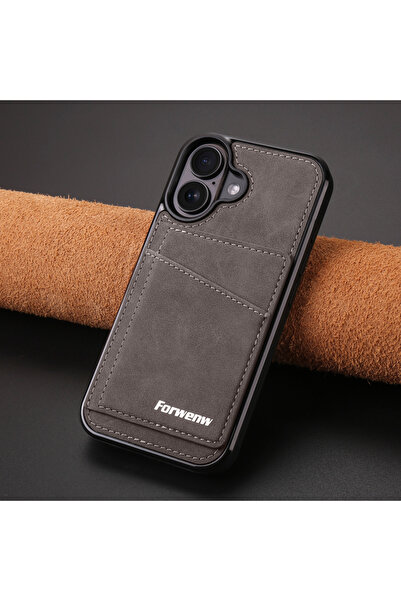 Choice جراب جلدي قلاب أنيق بلون القهوة، متوافق مع أجهزة آيفون 15، وآيفون 16، ...