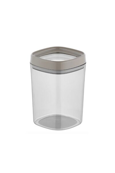 Almira Butik حاوية تخزين متوسطة الحجم محكمة الغلق 1 لتر - غطاء بيج