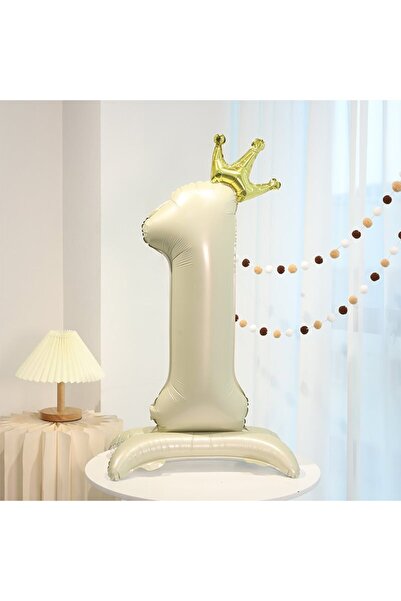 Choice 40inch cream-1 40 inch large cream colored standing digital crown ball...