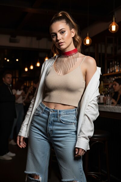 Angels Passion حزام الخصر الأحمر للنساء - قطع عصرية