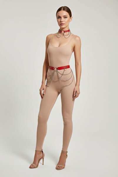 Angels Passion Red Women's Belt Eye-Catching Slim - Chic Trending Pieces