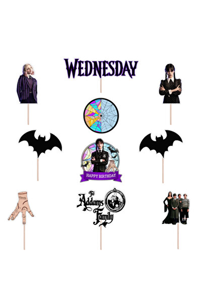 Bita Decorations Set figurine tort/brioșe Wednesday, Bita Decorations, Photo ...