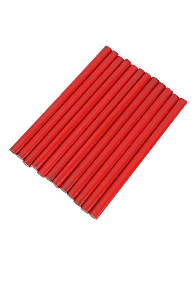 Lawazim Carpenter Pencil Set 12 Piece Thick Graphite Construction Marking Pencils