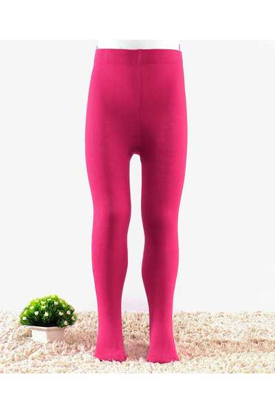 Cute Walk by Babyhug Knit Anti-Bacterial Solid Footed Tights - Pink