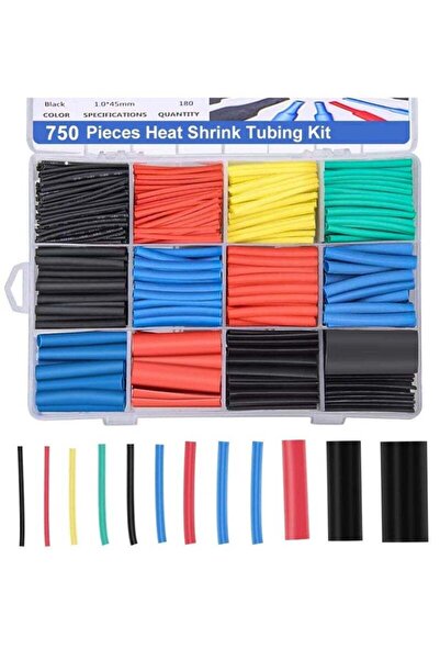 Arabest 750 قطعة من أنابيب الانكماش الحراري، مجموعة أنابيب أسلاك وكابلات كهرب...