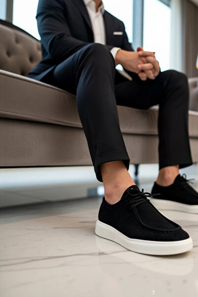 BENERLY حذاء رياضي كاجوال للرجال برباط ومقدمة مستديرة ونعل منخفض وعملي ومتين ...