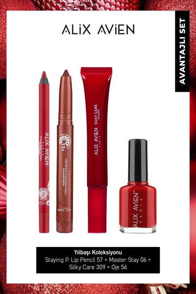 Alix Avien Suya Dayanıklı Dolgunlaştırıcı Etkili Uzun Süre Kalıcı Kırmızı Mak...